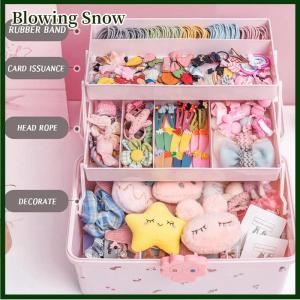 Blowing กล่องเก็บอุปกรณ์เสริมสำหรับผมแบบพกพากิ๊ปติดผมเชือกรัดผมสำหรับใส่เครื่องประดับที่เก็บในห้องนอน