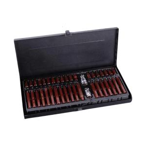 40pc Multifunction Tool Kit With Hex Key Star Socket Carbon Steel Material Convenient Storage Case For Home Workshop