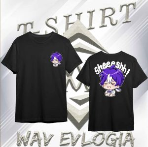 (05) KAOS DISTRO FASHION WAV EVLOGIA MOTIF SHEESH MLBB STICKER FREE STICKER PRIA WANITA KEREN T-SHIRT STREETWEAR