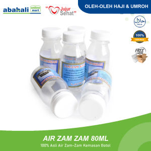 ASLI Air Zam zam 80ml dalam Botol Cocok Untuk Oleh-oleh Haji & Umroh Dari Timur Tengah