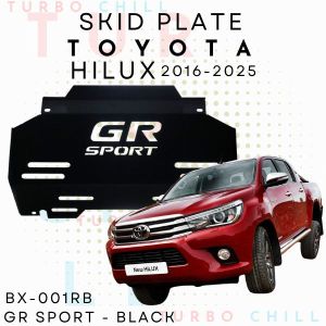 SKID PLATE GR SPORT TOYOTA HILUX REVO/ROCCO/CONQUEST 2016-2025 METAL STEEL POWDER COATED W/ BRACKET