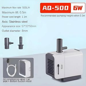 JUNOTERNEY Tích hợp sẵn Bộ lọc bể cá Im lặng mini Hộp lọc thác nước Đa chức năng Hút bên Máy lọc nước tuần hoàn dành cho gia đình