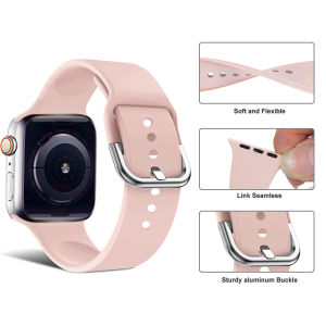 Strap compatible with Apple Watch Ultra 2 1 Band 10 49mm 46mm 45mm 41mm 44mm 40mm 42mm 38mm smartwatch Silicone Sport Bracelet iWatch Series 10 9 8 7 6 SE 5 4 3 2 1 Watchbands