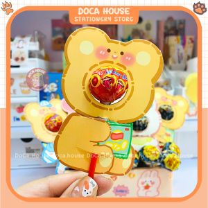 Set 20 Giấy Bọc Thẻ Trang Trí Kẹo Mút Hình Dáng Dễ Thương Làm Quà Tặng Crush Người Thương Siêu Đáng Yêu