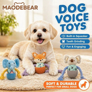 MAODEBEAR Dog Voice Toys Plush Toys Cat Soothing Toy Small Dogs Trained To Grind Their Teeth Pet Toys