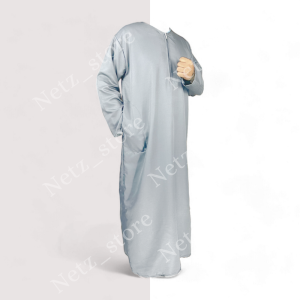JUMBO BIG SIZE / BIGSIZE JUBAH GAMIS PRIA BAHAN KATUN ABU / Jubba Jubah Saudi Jubah Pria Muslim Dewasa Lengan Panjang