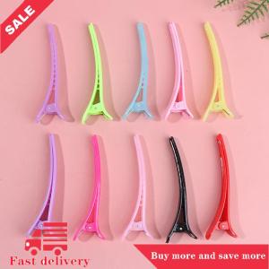 [COD] 10Pcs Set Professional Basic Hair Grip Clips Sectioning Salon Styling Hair Clips