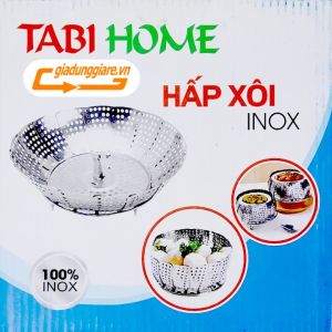 Vỉ hấp thực phẩm TABIHOME Khay hấp đa năng đồ xôi hấp cá hấp cách thủy xửng hấp đồ ăn tiện lợi