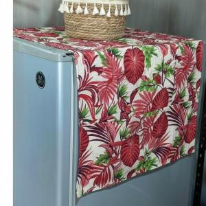 REFRIGERATOR DUST COVER WITH 3 POCKETS BOTH SIDES