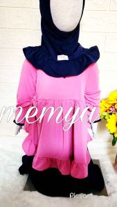 Gamis bayi perempuan baju muslim anak perempuan set hijab