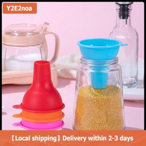【Local shipping】 8cm Silicone miệng rộng Phễu sữa powde đậu Phễu cỡ lớn đa chức năng rượu rò rỉ dầu rò rỉ phụ kiện nhà bếp