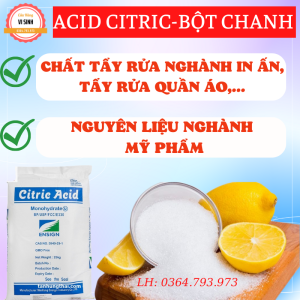 bột chanh acid citric  chất điều chỉnh ph chăm sóc nhà cửa
