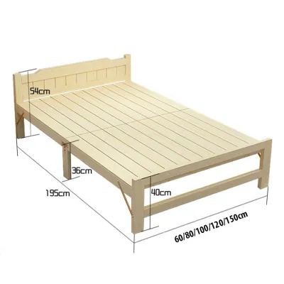 Giường xếp gỗ thông rộng 60/80/100/120/150cm cao 36cm - giường gấp gọn giường xếp thông minh giường gỗ thông gấp gọn