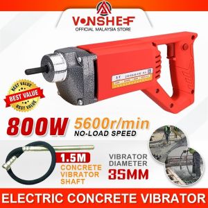 Electric Concrete Vibrators 800w Concrete vibrator machine mesin Vibrate 1.5m Concrete Vibrator Poker Cement Soil Mixer