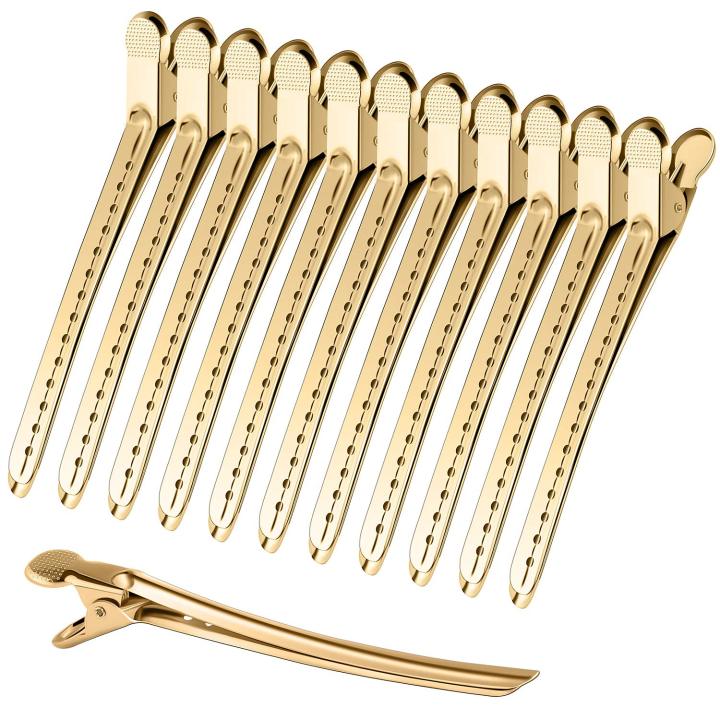 Tiny size Crocodile Leather Hairpin Trendy Metallic finish Bulk pack Duck Bill Hairpin leather ...