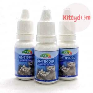 KITTYDOM Max Antimoal 10ml Obat Anti Muntah Mual Kembung Infeksi Pencernaan Kucing Anjing Cat Dog Kitten Adult Anabul Puppy
