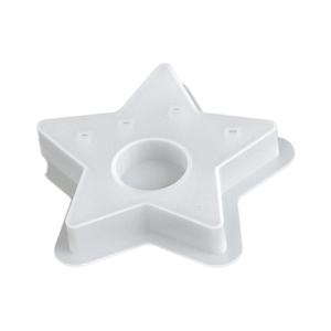 Silicone Mold for Crafting Decorative Stand Tealight Holder Ornament Mold Star Plaster Candlestick Mold