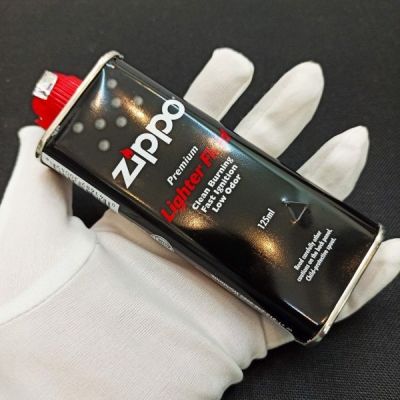 125ml CÓ TEM Bình xăng thơm Zippo xịn USA chống giả Bén tốt Màu xanh đẹp Phụ kiện zippo