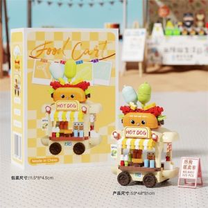(Mẫu mới) Bộ Đồ Chơi Mô Hình Lắp Ráp Xe Đẩy Hàng Rong Siêu Dễ Thương