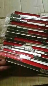 💯% Waterproof real glass and stone combination non-adhesive