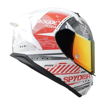 SPYDER ROGUE+ GD TERRA S2 Full Face Dual Visor Motorcycle Helmet | ECE CERTIFIED | Free Clear Visor