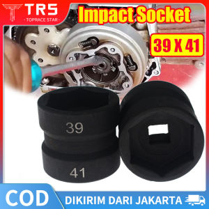 39x41mm Kunci CVT Double Head Socket Kunci Mur Kopling Sock 1/2\\\" - Coupling Nut Socket Drive Wrench 39-41mm GY6 Mata Sok Coupling Alat Perbaikan Sepeda Motor