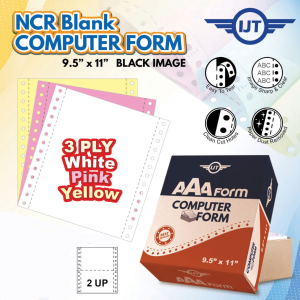 HIGH QUALITY AAA Form 3ply 2up Color WPY NCR Computer Form ( White / Pink / Yellow ) 250 FANS Half Page / Half Cut Computer Paper **Quality And Image Guaranteed**