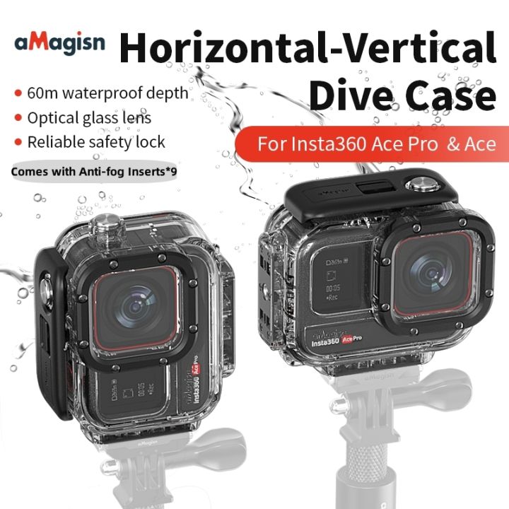 Waterproof Diving Housing Case For Ace Pro 2 & Ace Pro - 60M/197FT Underwater Camera Protection