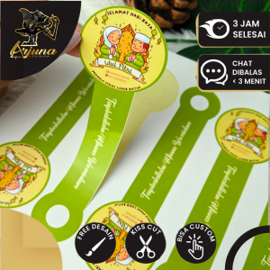 Sticker Segel Lebaran Cetak Stiker Toples Segel Idul Fitri Arjuna