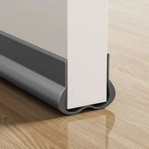 INVADER PVC Material Door Bottom Sealing Strip Flexible Design 93cm Draft Stopper Strip Design Bottom Sealing SoundProof Gasket Home Improvement