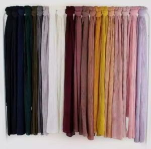pashmina plisket ceruty baby doll lidi/pashmina plisket/hijab terpopulerharga murah-RA-BAZAR