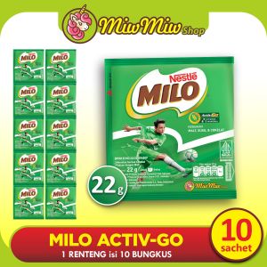 Nestle MILO Activ-Go Minuman Serbuk Instan Susu Cokelat dengan Malt (Sachet 22 g)
