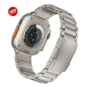 Titanium Strap for apple watch Ultra 2 band 49mm 45mm 41mm 44mm 42mm 40mm 38mm Quick folding buckle bracelet belt iwatch ultra series 9 8 7 6 5 4 3 SE 2 Strap