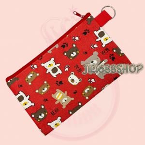 กระเป๋าใส่เครื่องสำอางใส่ของจุกจิกใส่โทรศัพท์มือถือ ถือคล้องแขนได้สะดวกสบายต่อการใช้งาน (ขนาดยาว8นิ้วกว้าง5นิ้ว)ผลิตจากโรงงานไทย ออเดอร์สินค้าได้