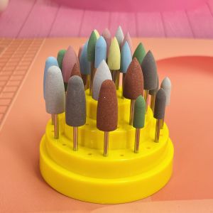 2.35mm 28pcs Dental Silicone Polisher Burs for Resin - Autoclavable Box with 48 Holes Safe and Reliable Diamond Burs for Dental Applications