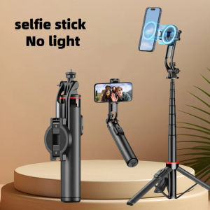 C20 Magnetic Selfie Stick Tripod for iPhone 12-16 Pro Max Travel Stand with Phone Clamp for Android Smartphone