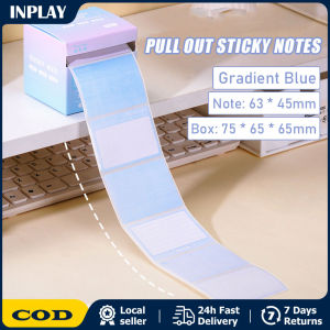 100 Sheets Pull Out Design Sticky Notes Box Creative DIY Memo Pad Roll Stationary Student Supplies Lined Sticky Note Colored Memo Pull Out Type Sticky Notes Students Use Full Adhesive Paper Sticky Note Paper Memo Note Pad with Grids Lines Office Supplies
