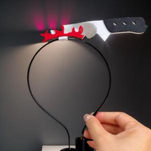 Minwen Knife Modeling Headpiece Headband Halloween Headband Cosplay Prop Double Nonwoven Fabric Personalized Accessory Headwear