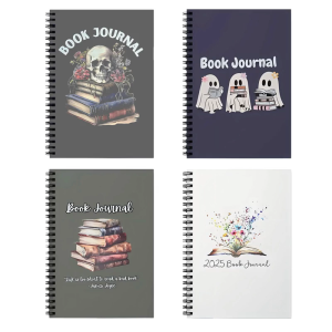 Halloween Journal Reading Tracking Notebook Portable Twin Coil Binding Planner Notepads For Daily Planning 148x210mm