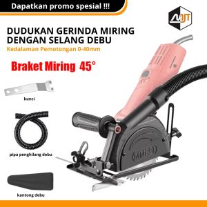 Dudukan Gerinda Stand Holder Gerinda Circular Saw Dudukan Gerinda Meja Circular Saw Braket Miring 45° Untuk Tujuan Umum Stand Gerinda