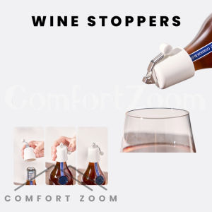 Wine Stoppers / Wine Bottle Stopper with Silicone Seal / Reusable Beverage Preserver