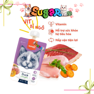 (Combo 10 tuýp) Soup Thưởng Wanpy Nắp Vặn Cho Mèo - Súp Thưởng Cho Mèo Tuýp 90G đủ vị dành cho Mèo mọi lứa tuổi