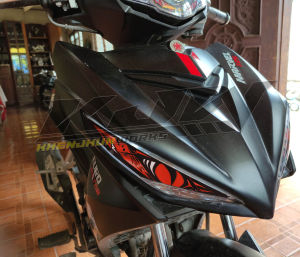 Euro Motor Marvel125 Winker Decal Sticker Red Viper Eyes