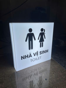 Bảng wc nam nữ có đèn led hàng có sẵn.