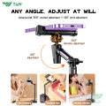 TNW H16 Phone Holder Tripod Phone Desktop Stand Overhead Shooting 360°rotation retractable stand height For Live Stream Vlogging. 