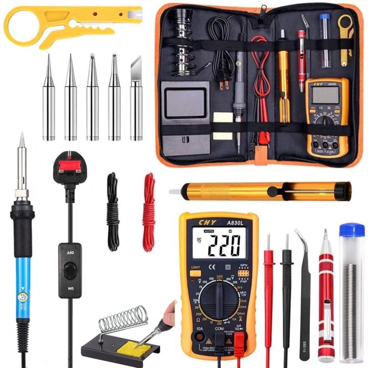 [COD & Ready Stock]220V 60W Electric Soldering Iron Set With Adjustable ...