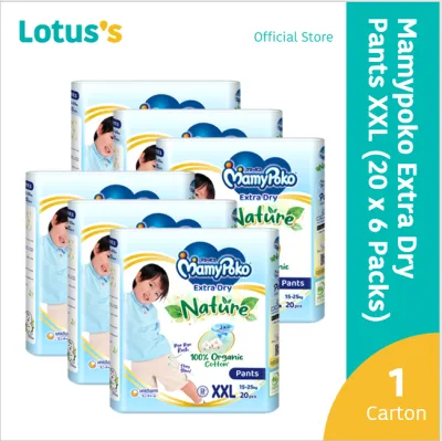 Mamypoko Extra Dry Nature Pants XXL (20 Pcs x 6 Packs)(1 Carton)