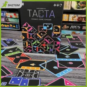 【SHZTGM】 เกมกระดาน tacta 1เซ็ตสำหรับผู้เล่น2-6คนเกมแบบเดินเร็วเกมกลยุทธ์ตลกจับคู่รูปร่างเกมปาร์ตี้ครอบครัวรวบรวมการ์ดสันทนาการ
