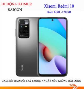 Điện thoại Redmi10 Ram 6GB bộ nhớ 128GB máy chính hãng tặng kèm ốp lưng