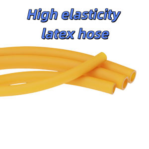 High elasticity latex soft . Thick and durable yellow rubber tube condensate industrial elastic accessories